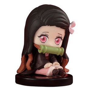 Boneco Demon Slayer Kimetsu no Yaiba Miniatura 5cm Csuporte
