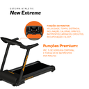 Ver imagem 3 de Esteira Elétrica Athletic New Extreme 18km/h Suporta 130kg Inclinação Eletrônica 32 Programas:110v