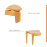 Mesa de Jantar 160x90cm Madeira Maciça Seiva CabeCasa MadeiraMadeira - 5