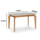 Ver imagem 3 de Conjunto Mesa de Jantar Lia com 4 Cadeiras em Madeira Maciça