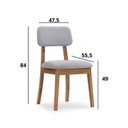 Ver imagem 4 de Conjunto Mesa de Jantar Lia com 4 Cadeiras em Madeira Maciça