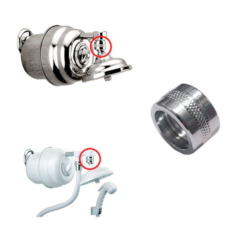 Luva Em Metal Recartilhada para Ducha Articulavel Cardal Du214 Etc - Pr603