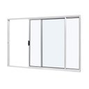 Ver imagem 2 de Janela de Alumínio de Correr Lateral 100x100cm 2 Folhas Vidro Liso Slim ModularRamassol