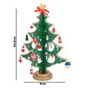 Ver imagem 2 de Kit 4 Enfeite de Madeira Arvore de Natal 24,5 Cm