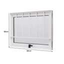 Ver imagem 4 de Janela de Aluminio Maxim-ar 60x60cm com Grade e Vidro Boreal Cristal Ramassol