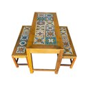 Ver imagem 1 de Jogo Mesa de Jantar com Bancos Cozinha Área Gourmet bar madeira demolição MINAS ARTE PRÓPRIA BISTRO 