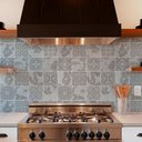 Ver imagem 3 de Papel de Parede Adesivo Cozinha Alta Temperatura Azulejo Moderno Cinza Claro