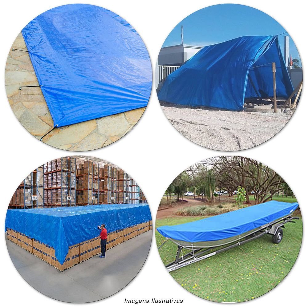 Lona de Polietileno 5x3m - Azul - Brovália - 3
