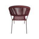 Ver imagem 3 de Kit 6 Cadeira Gourmet Corda Náutica Vermelho Bordô Base Alumínio Sofia Linha Plus