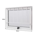 Ver imagem 4 de Janela de Alumínio Maxim-Ar 60x80cm com Grade e Vidro Boreal Cristal Ramassol Branco