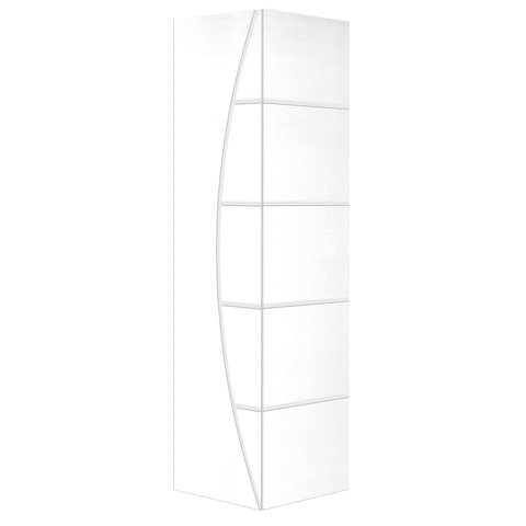 Porta Camarão 210x62 Frisada CM01 C/ Fundo Primer Branco Completa Bat.12pinus