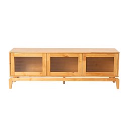 Rack para TV até 60 Polegadas Madeira Maciça Vidro Canelado Seiva CabeCasa MadeiraMadeira - 9