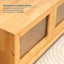 Ver imagem 7 de Rack para TV até 60 Polegadas Madeira Maciça Vidro Canelado Seiva CabeCasa MadeiraOriginals