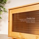 Ver imagem 5 de Rack para TV até 60 Polegadas Madeira Maciça Vidro Canelado Seiva CabeCasa MadeiraOriginals