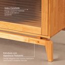 Ver imagem 6 de Rack para TV até 60 Polegadas Madeira Maciça Vidro Canelado Seiva CabeCasa MadeiraOriginals