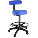 Ver imagem 1 de Cadeira Mocho Alto Slim com Apoio para Os Pés