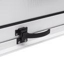 Ver imagem 6 de Janela de Aluminio Maxim-Ar 80x60cm Vidro Boreal Cristal Ramassol Branco