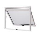 Ver imagem 3 de Janela de Aluminio Maxim-Ar 80x60cm Vidro Boreal Cristal Ramassol Branco