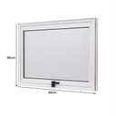 Ver imagem 4 de Janela de Aluminio Maxim-Ar 80x60cm Vidro Boreal Cristal Ramassol