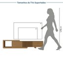 Ver imagem 7 de Rack Extensível Ripado com Painel TV 75 Polegadas 200x230cm Aruá CabeCasa MadeiraOriginals Marrom