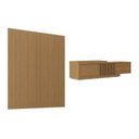 Ver imagem 3 de Rack Extensível Ripado com Painel TV 75 Polegadas 200x230cm Aruá CabeCasa MadeiraOriginals Marrom