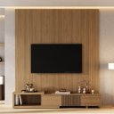 Ver imagem 2 de Rack Extensível Ripado com Painel TV 75 Polegadas 200x230cm Aruá CabeCasa MadeiraOriginals Marrom