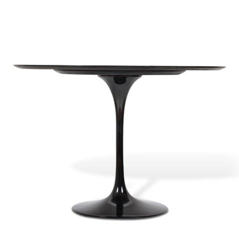 Mesa de Jantar Tulipa Redonda 130cm Laqueada Preto