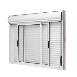 Janela de Alumínio Veneziana com Persiana Integrada 120x150cm 2 Folhas Moveis Brize Ramassol - 2