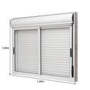 Ver imagem 4 de Janela de Alumínio Veneziana com Persiana Integrada 120x150cm 2 Folhas Moveis Brize Ramassol