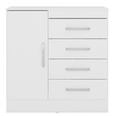 Ver imagem 1 de Cômoda Montevideu Branco Rosa Flex - Demóbile