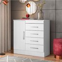 Ver imagem 3 de Cômoda Montevideu Branco Rosa Flex - Demóbile