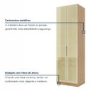 Ver imagem 4 de Cristaleira Dupla 4 Portas Vidro Reflecta Infinito 140cm com Rodapé 100% MDF