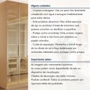 Ver mais imagens de Cristaleira Dupla 4 Portas Vidro Reflecta Infinito 140cm com Rodapé 100% MDF