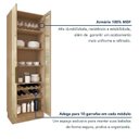 Ver imagem 7 de Cristaleira Dupla 4 Portas Vidro Reflecta Infinito 140cm com Rodapé 100% MDF