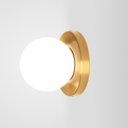 Ver imagem 4 de Plafon Teto Arandela Parede Dourado Globo Retro Vintage 12cm Sphera TKS