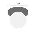 Ver imagem 2 de Plafon Teto Arandela Parede Dourado Globo Retro Vintage 12cm Sphera TKS