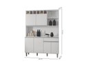 Ver imagem 4 de Cozinha Compacta Kit Alice 130 Mt Branco Ajl