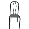 Conjunto 2 Cadeiras Ceci Art Panta Tubo Aço Preto Ass/cinza - 2