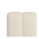 Ver imagem 2 de Cabeceira Casal Kit 7 Placas Modelo Arredondada - Suede Creme / Off White