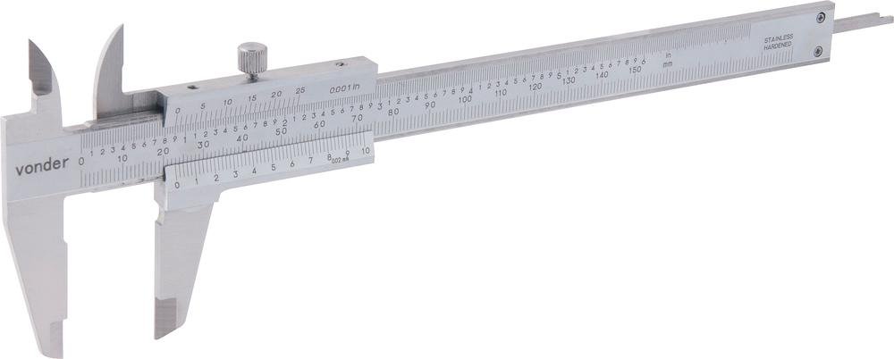 Paquímetro universal 150mm 0,02mm aço inox pa152 - Vonder - 1