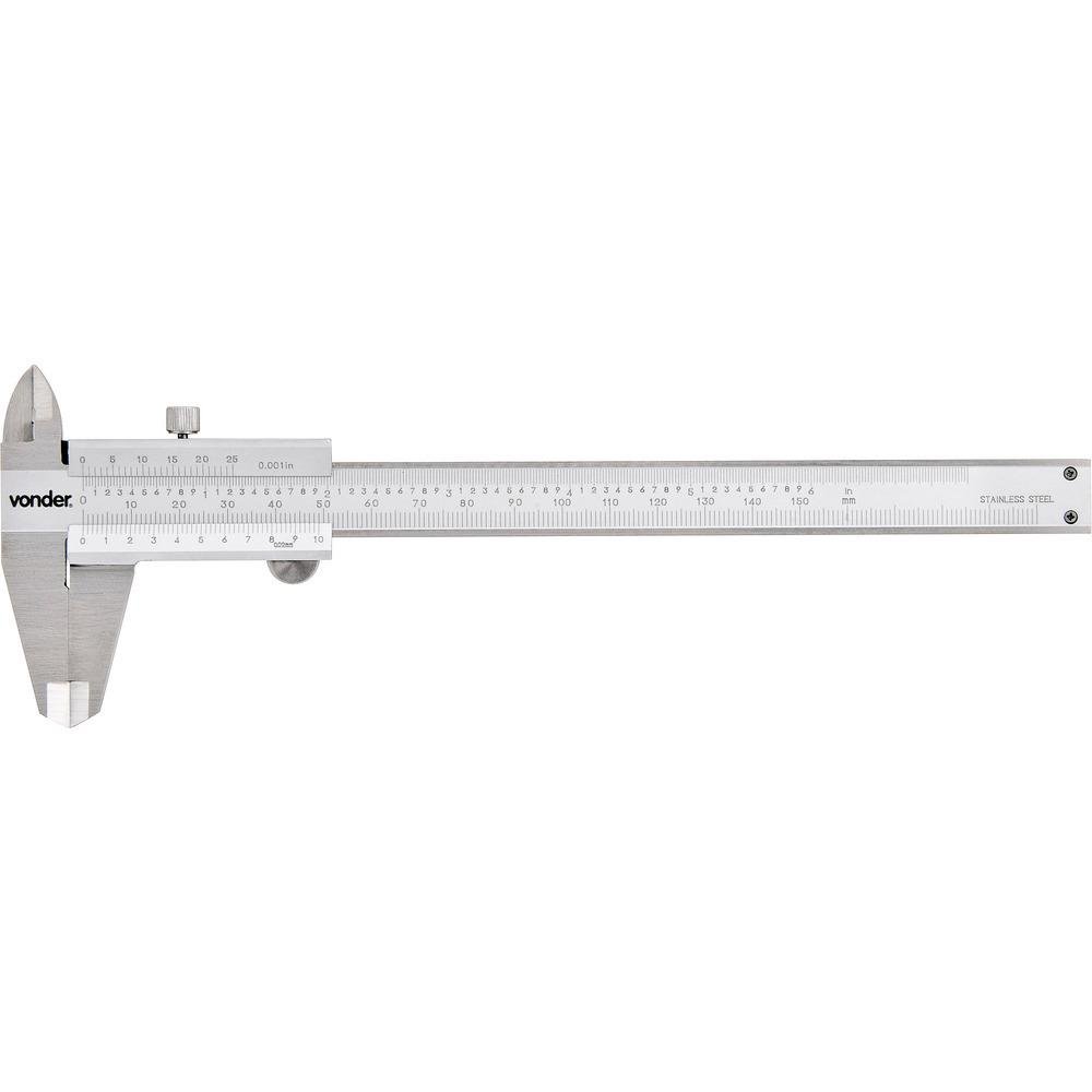 Paquímetro universal 150mm 0,02mm aço inox pa152 - Vonder - 2