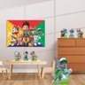 Kit Decoração de Festa Totem Display 7 Peças - Patrulha Canina 2 Painel 1,5 decora criança mdf chão  - 2