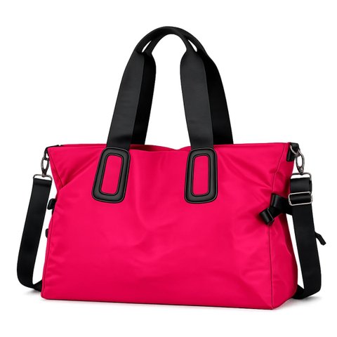 Bolsa Mala Feminina Academia Esportiva Viagem Porta Roupas:Rosa