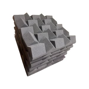 Espuma Acústica 50 X 50 X 7cm Alpha - 12 Pl Anti Chamas