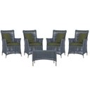 Ver imagem 1 de 4 Poltronas e 1 Mesa Igapó em Alumínio Pintura Fendi Corda Náutica Estofado 13