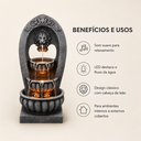 Ver imagem 2 de Fonte Cascata Decorativa Leão com LED 110x45x40 cm