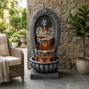 Ver imagem 7 de Fonte Cascata Decorativa Leão com LED 110x45x40 cm
