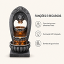 Ver mais imagens de Fonte Cascata Decorativa Leão com LED 110x45x40 cm