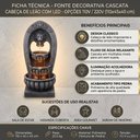 Ver imagem 6 de Fonte Cascata Decorativa Leão com LED 110x45x40 cm