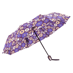 Sombrinha Automática Estampa Floral Roxa - Quanhe
